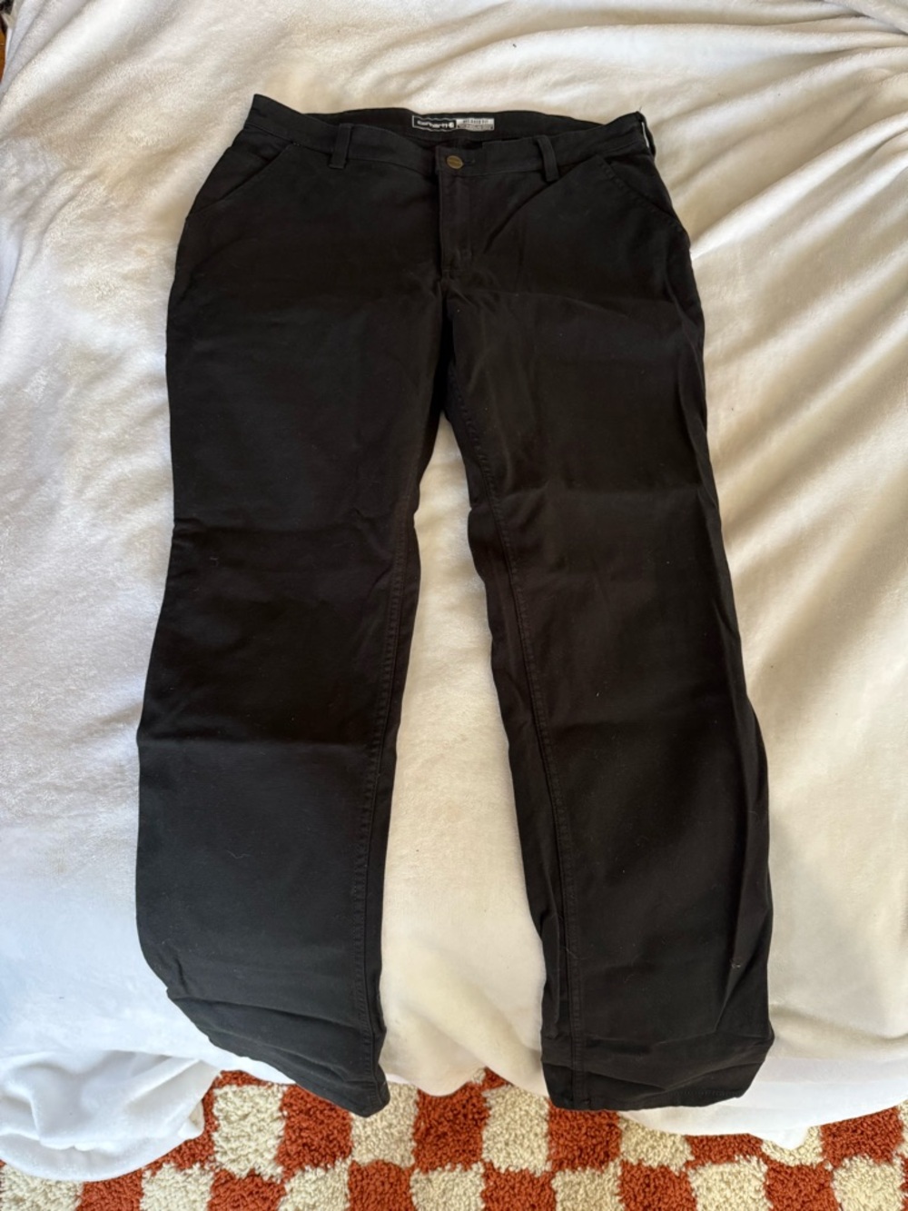 Carhartt Black Utility Work Pants with Pocket - Picture 2 of 4